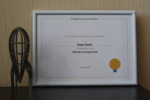 Завершення навчання в програмі Google Elevator